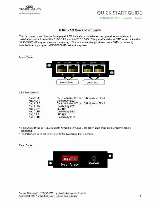 GARLAND TECHNOLOGY AGGREAGTORTAP P1GCXAS-page_pdf
